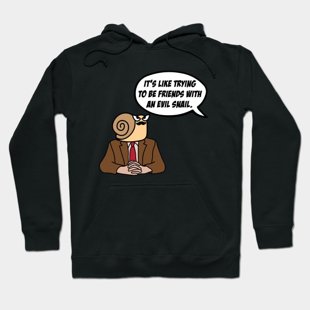 The Office – It’s Like Trying To Be Friends With An Evil Snail Toby Flenderson Hoodie by Shinsen Merch